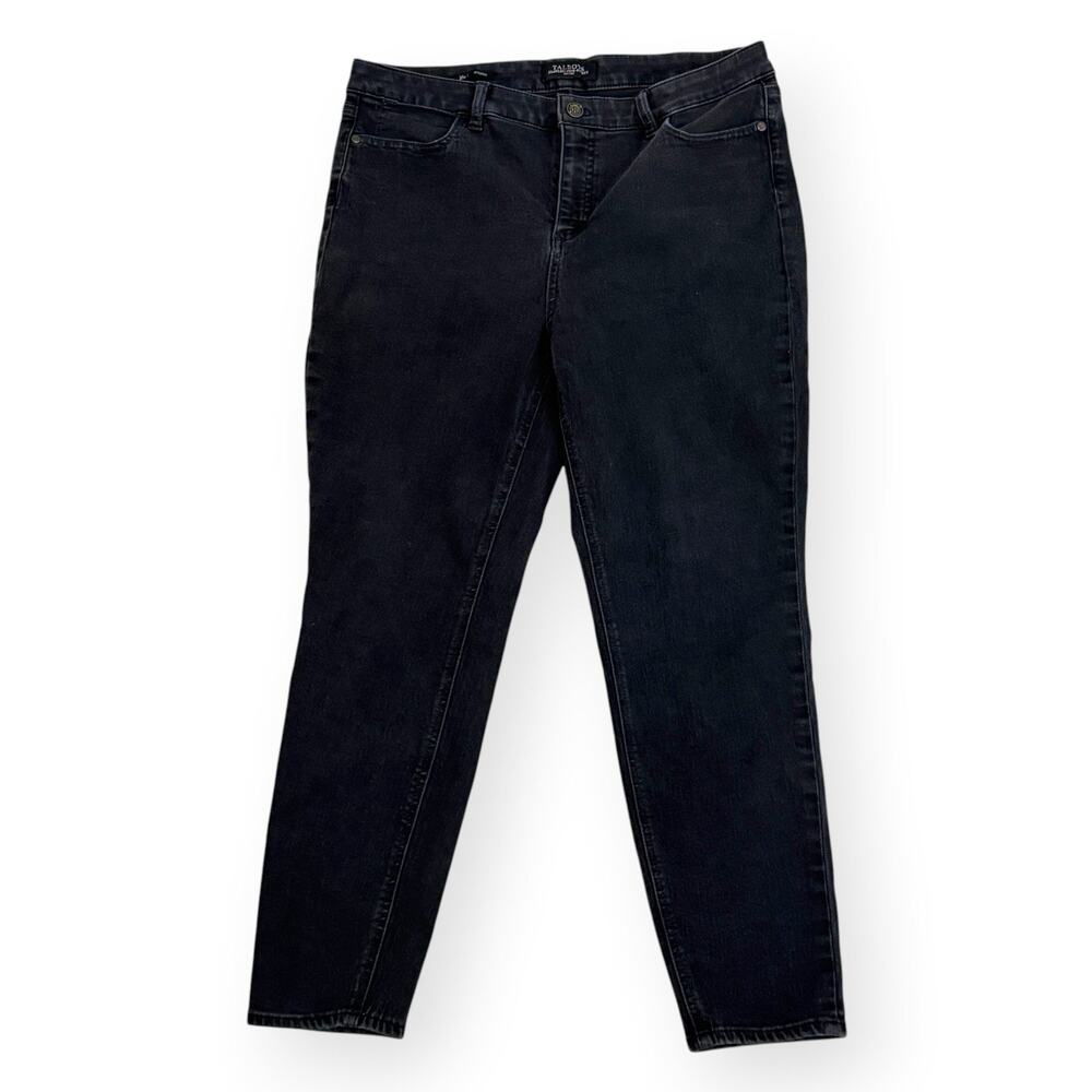 Talbots Flawless 5-Pocket Jeggings Jeans 16P Black High Waist Ankle Stretch